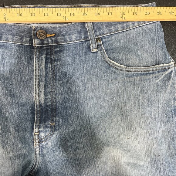 Ariat Jeans Mens 40x32 M4 Rebar Blue Relaxed Fit Boot Cut Workwear Western Denim - Picture 7 of 9